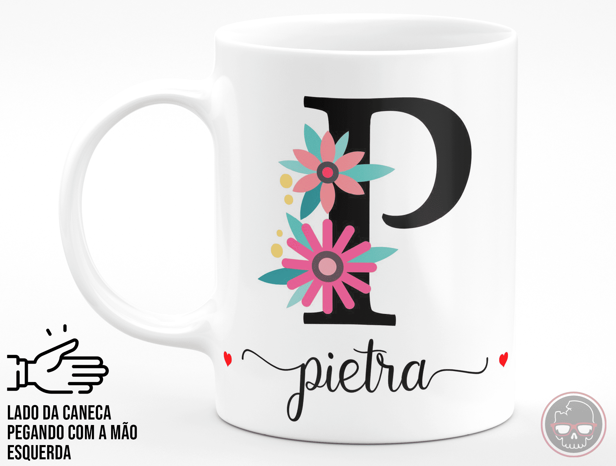 letra P decorativa