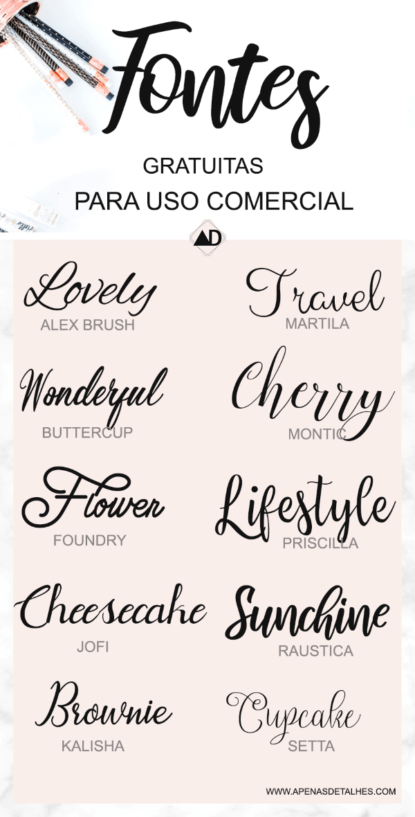 fontes para Instagram