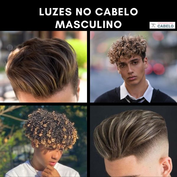 cuidados pós luzes cabelo cacheado homem