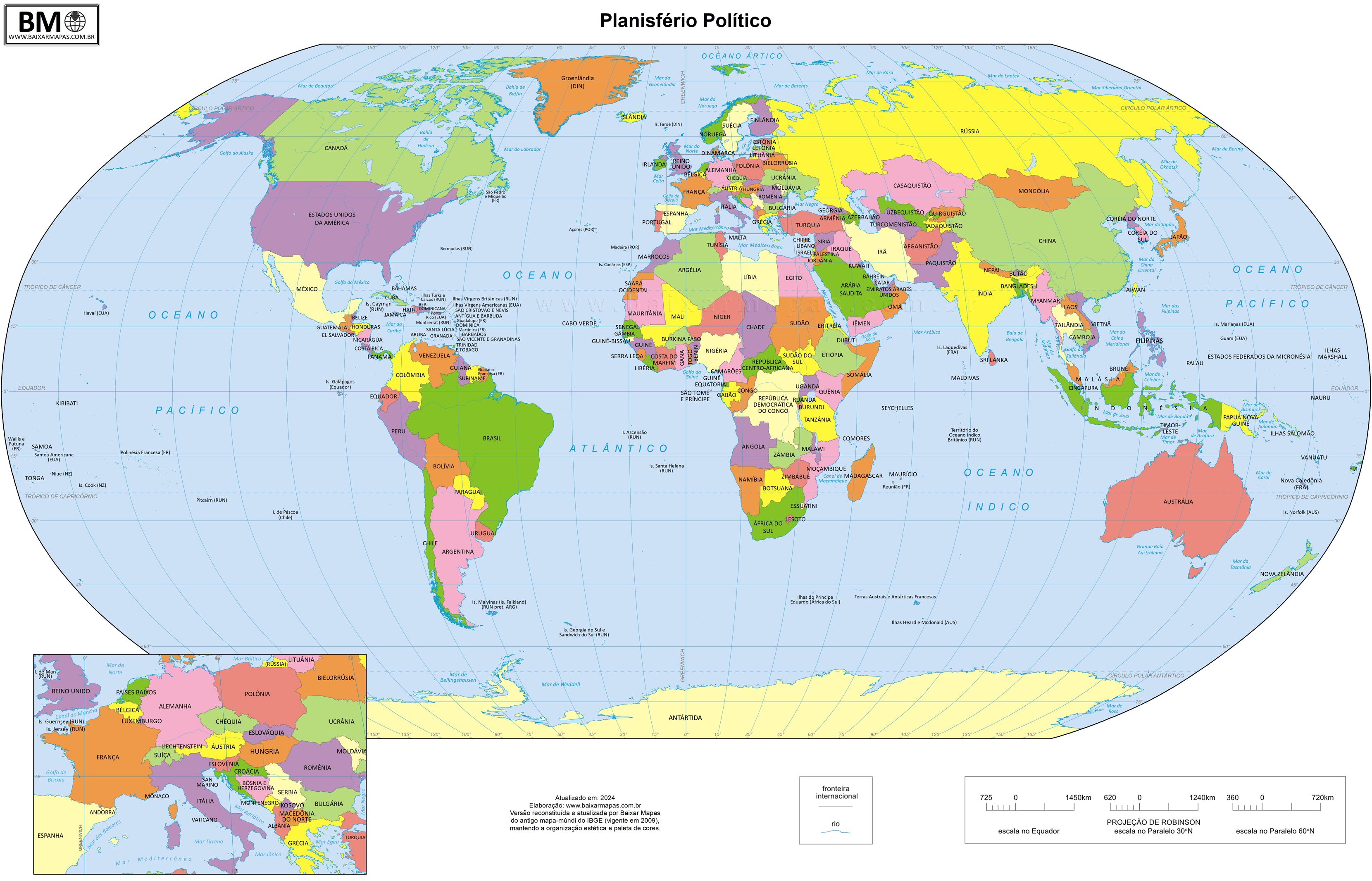 mapa-múndi político