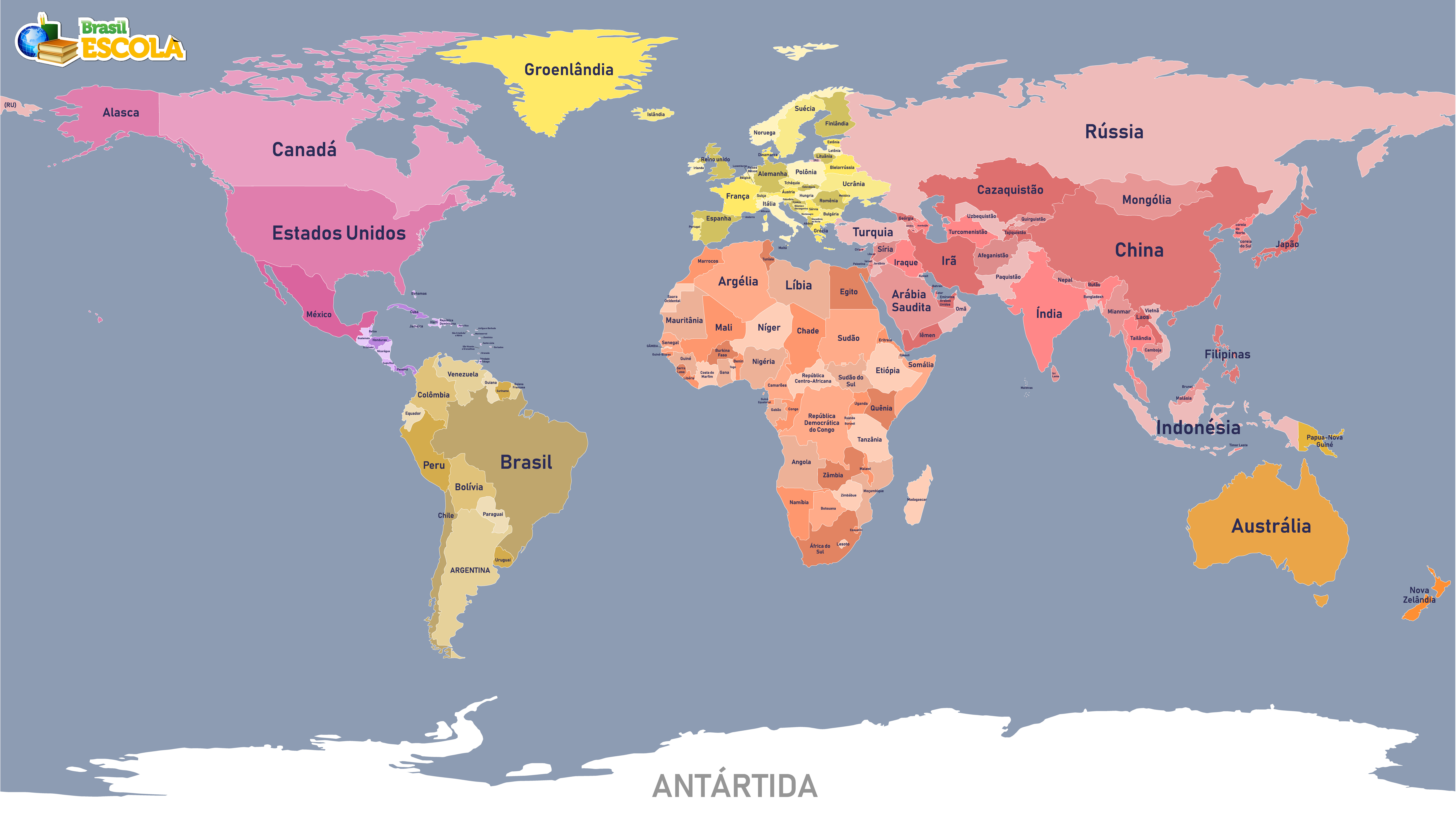 mapa político atualizado