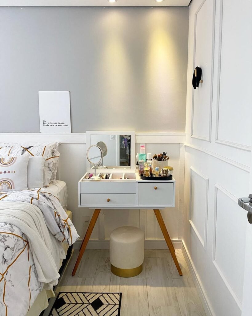 ergonomia em quartos pequenos