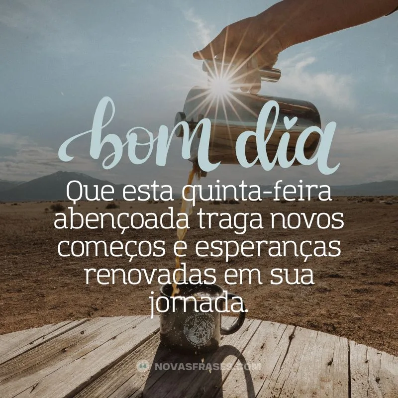 frases de bom dia para quinta-feira