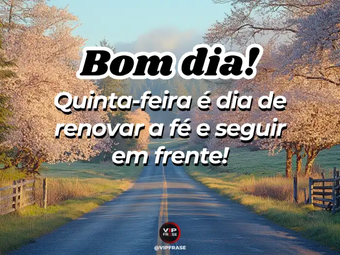 mensagem curta bom dia quinta-feira