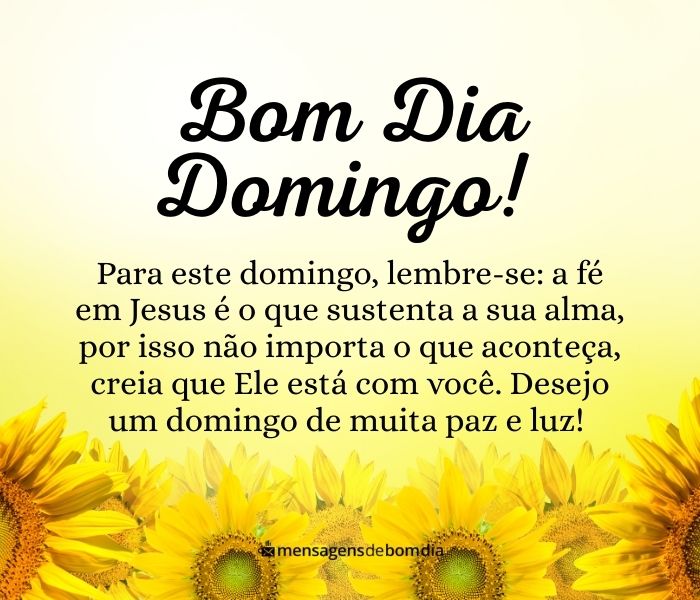 bom dia domingo abençoado