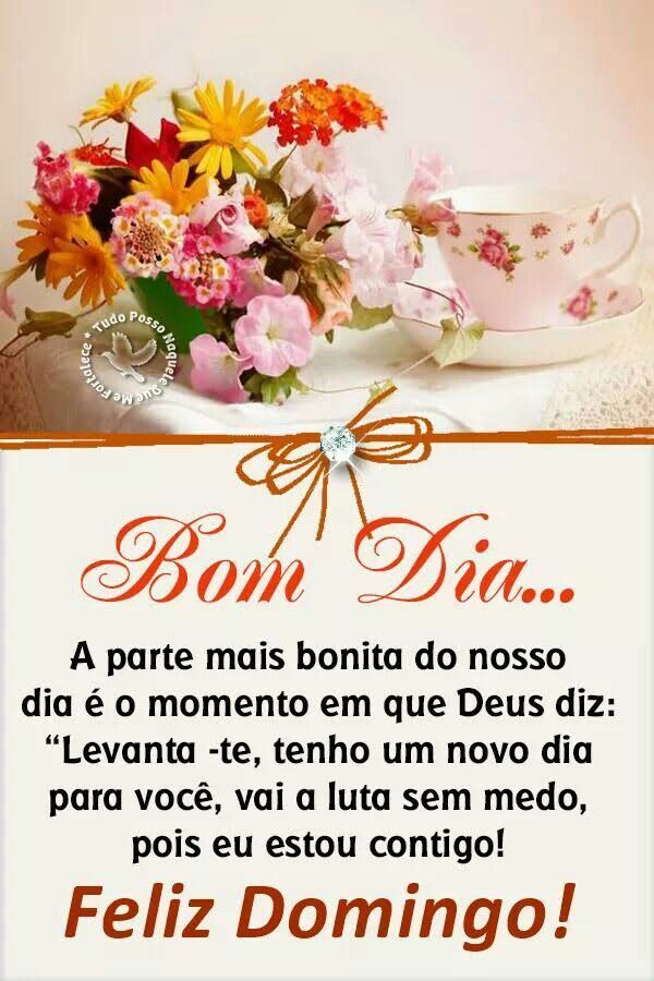 mensagem de fé para domingo
