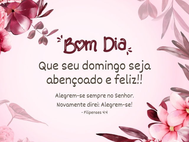 bom dia domingo abençoado