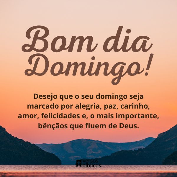 versículos de bom dia para domingo