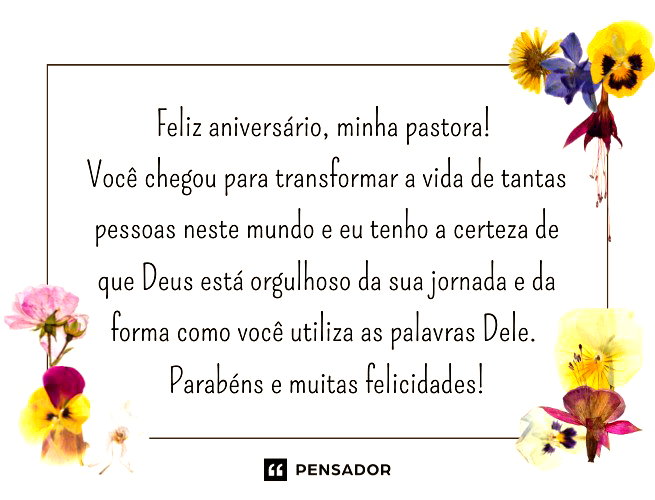 homenagem de aniversário para líder religiosa