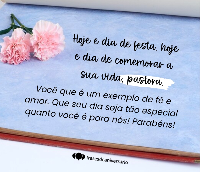 agradecimento para pastora no aniversário