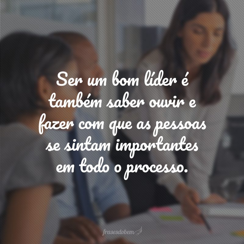 líder motivando time