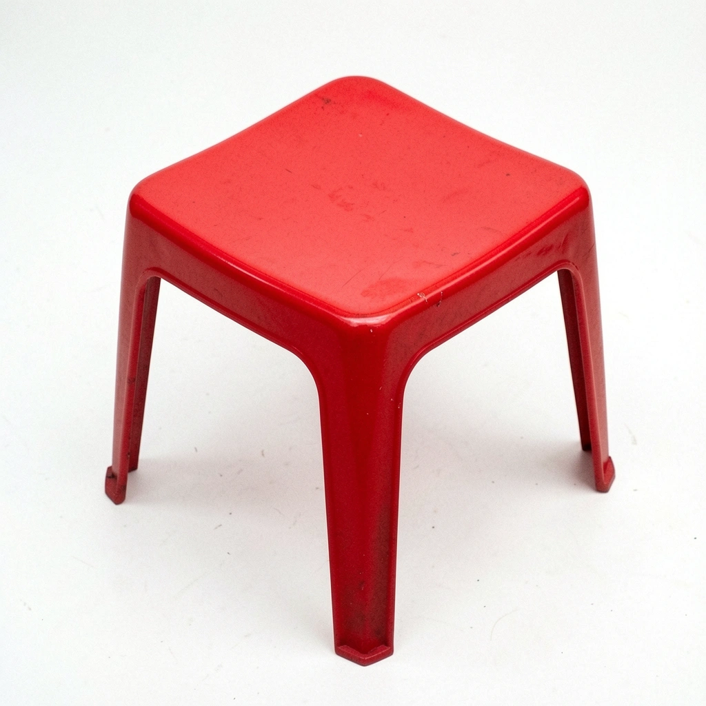 Infográfico com ícones de ambientes e usos para mesa de plástico pequena