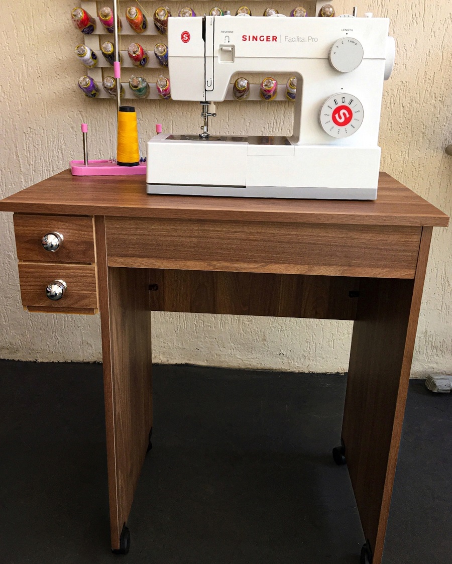 mesa para máquina de costura industrial