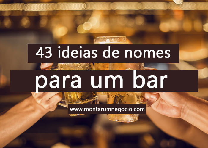 como escolher nome de bar