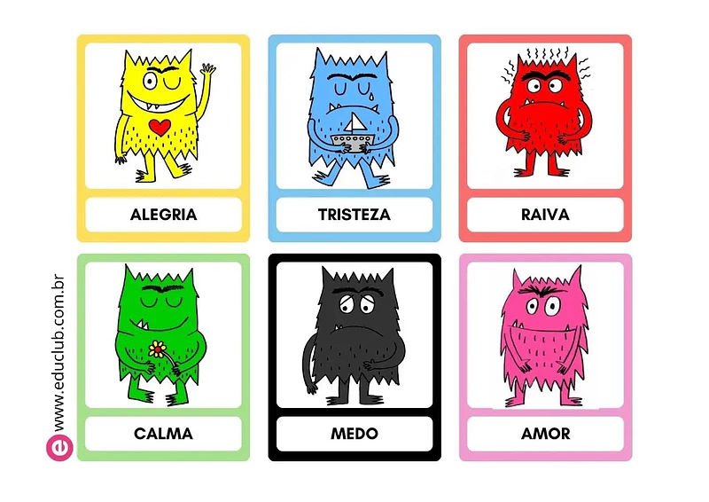 Desenhos do Monstro das Cores para colorir