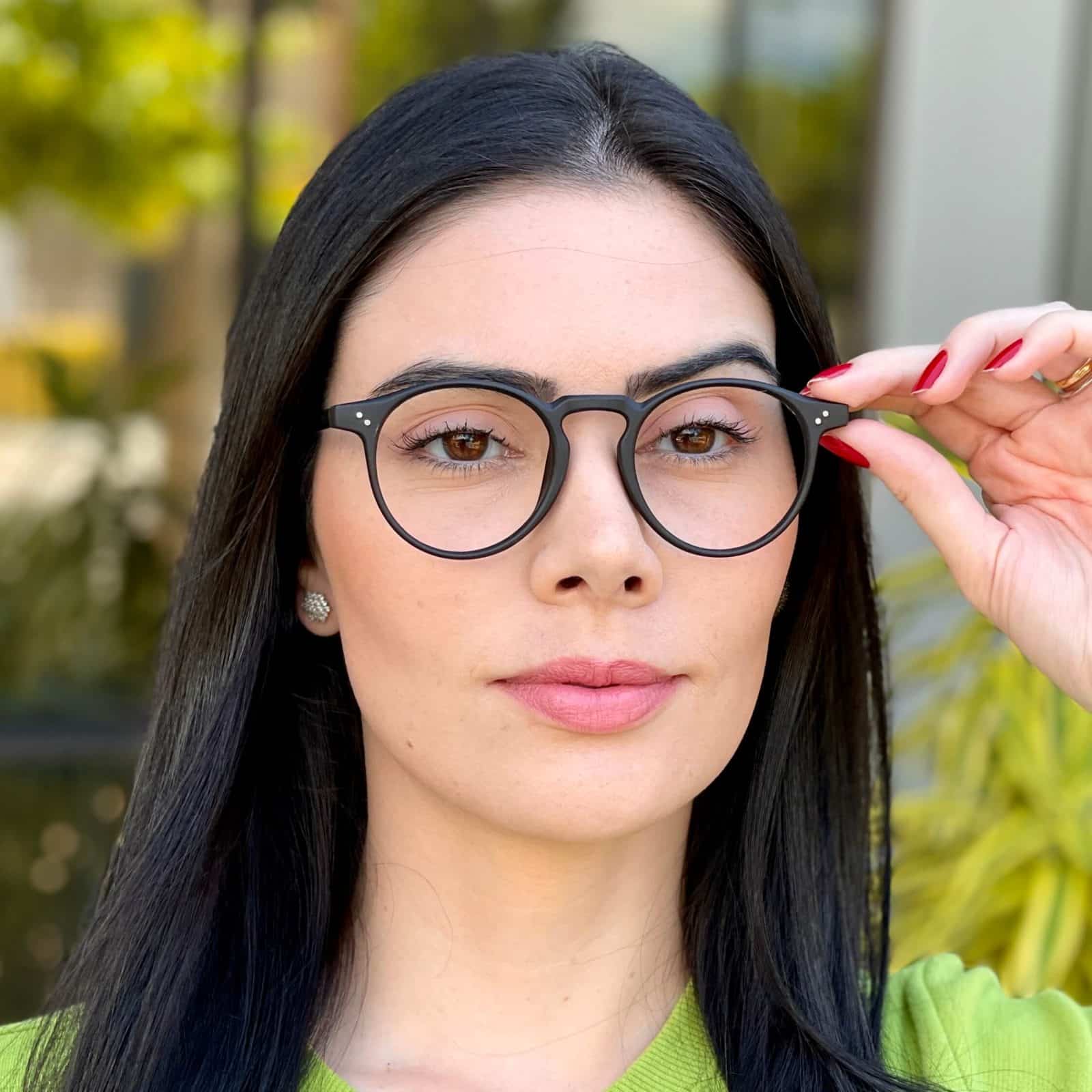 óculos redondo feminino acetato