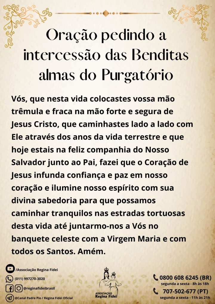 oração pelos fiéis defuntos