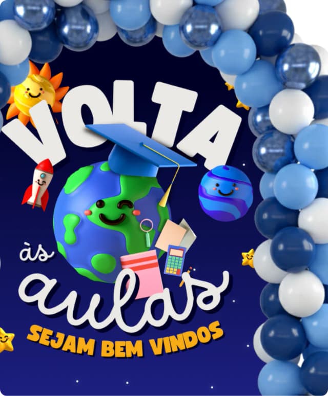 decoração sala de aula volta às aulas impressa