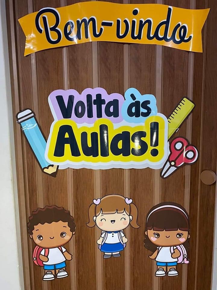 painel de boas vindas volta às aulas para imprimir