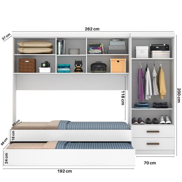 quarto modulado de canto solteiro