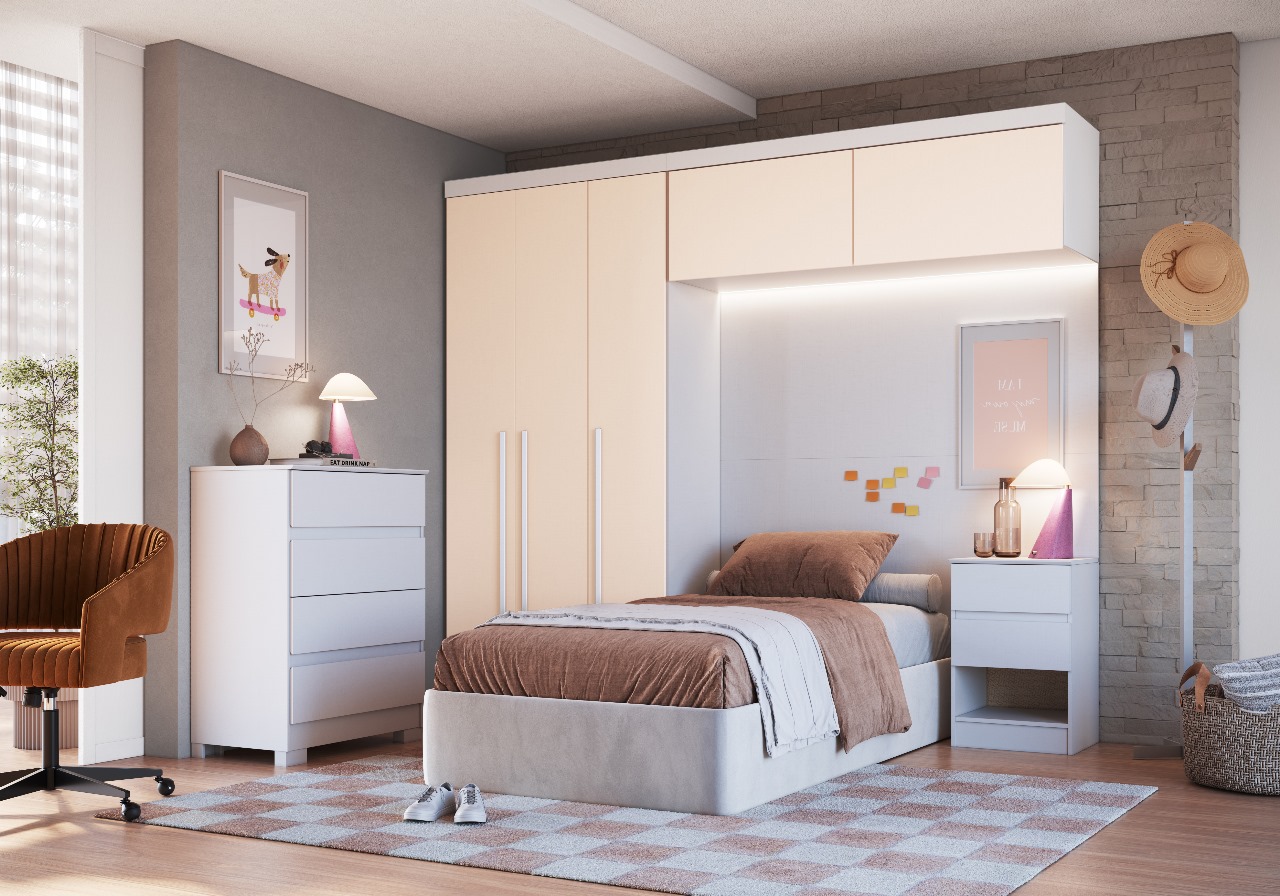 quarto solteiro planejado barato