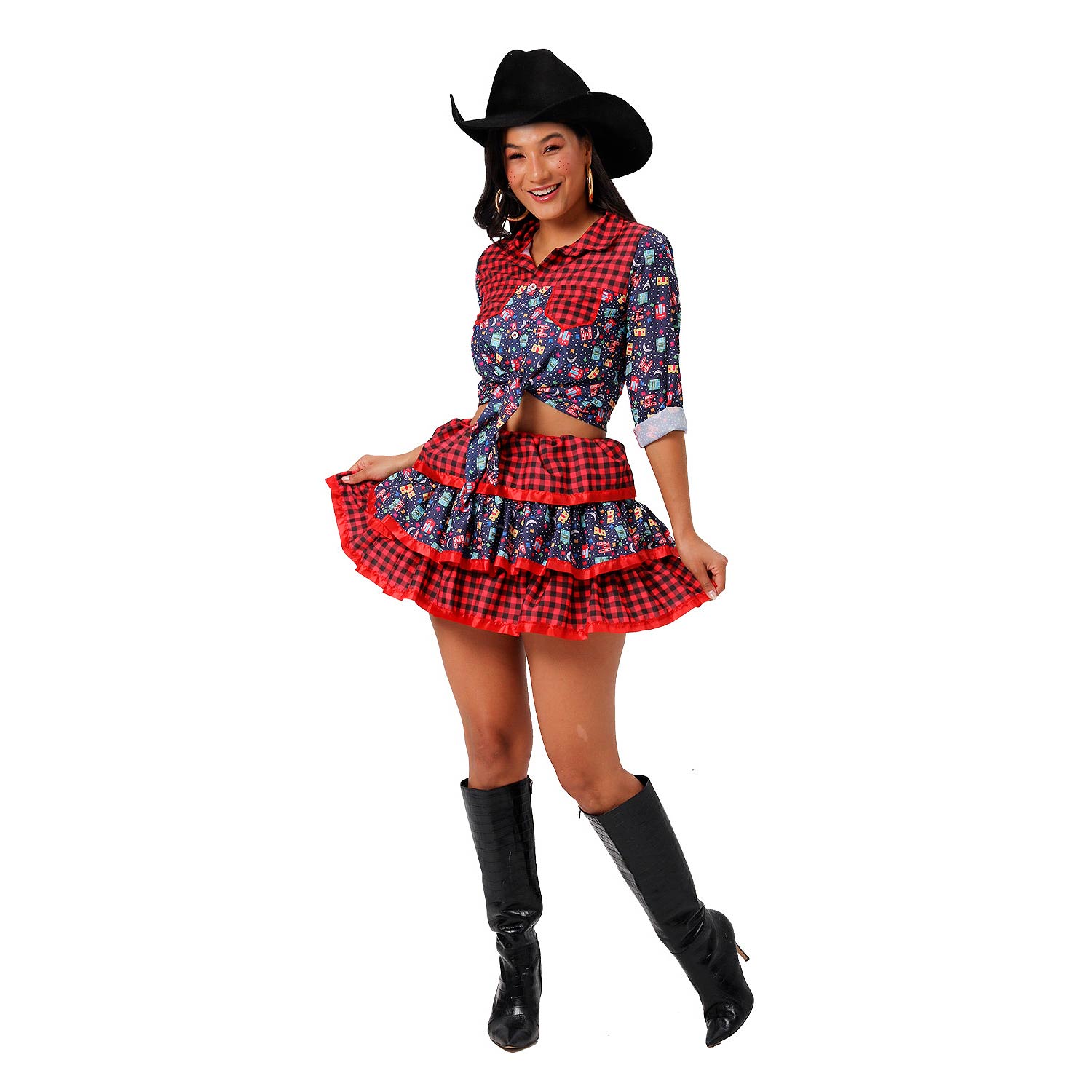 roupa de quadrilha feminina