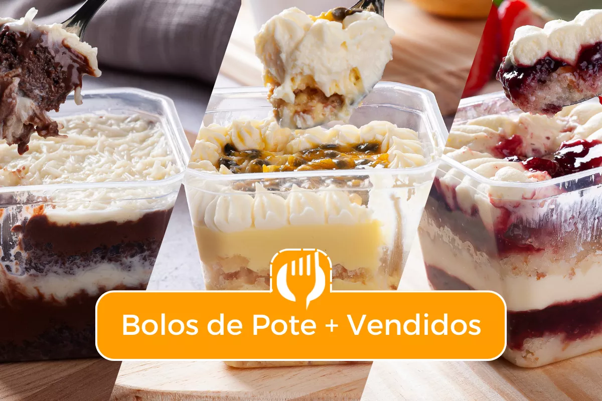 bolos de pote gourmet