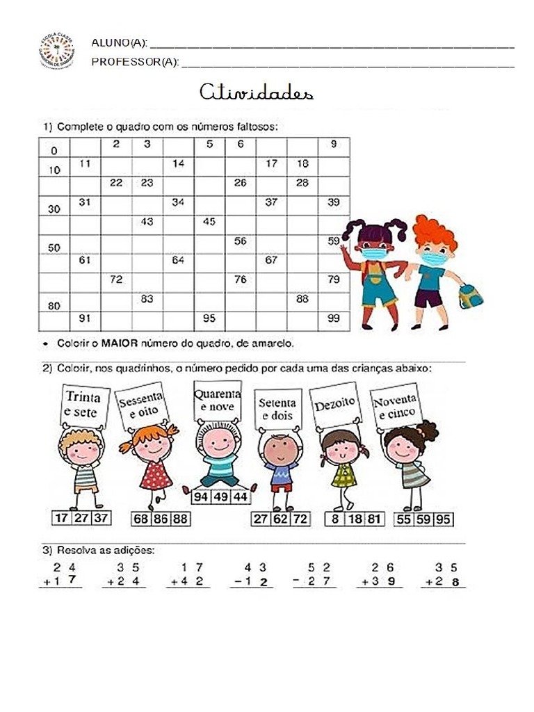 material didático matemática 1 ano