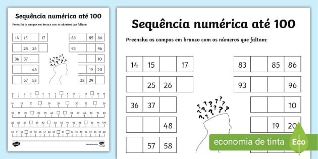 alfabetização numérica imprimir
