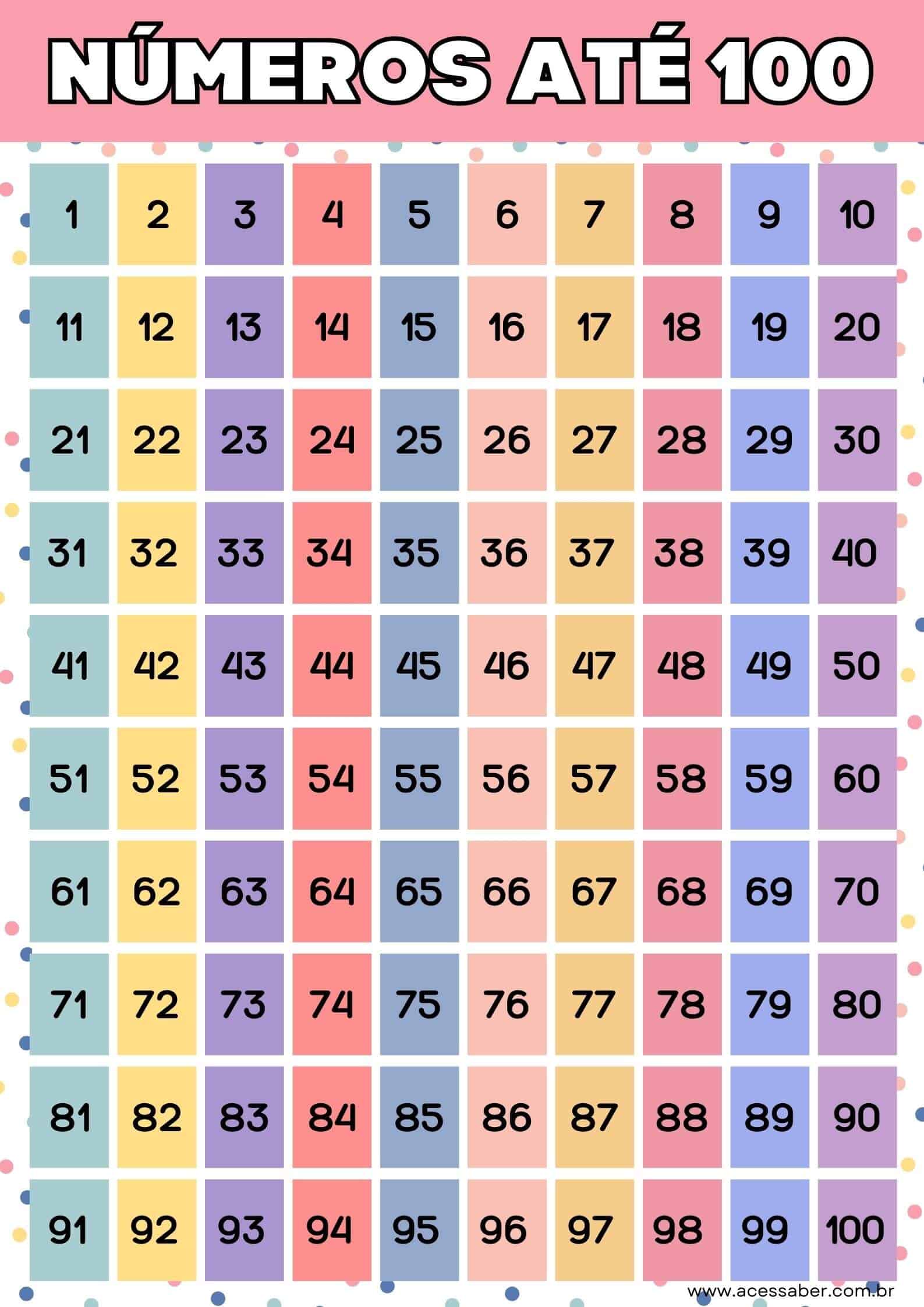 folha de atividades números para preencher