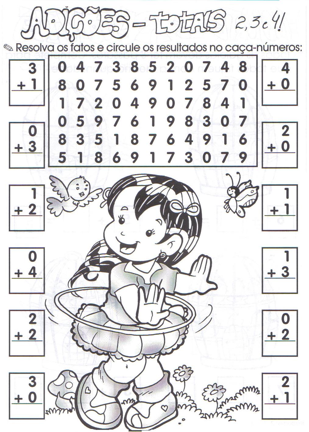 material didático de tabuada infantil