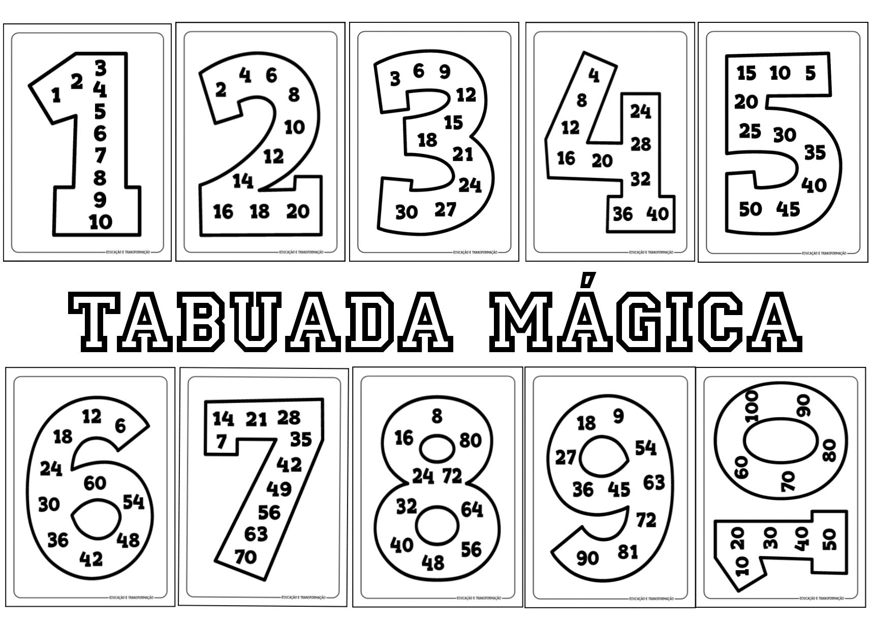 exercícios de tabuada lúdicos