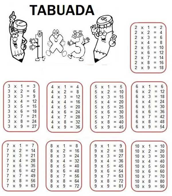como memorizar tabuada de forma divertida