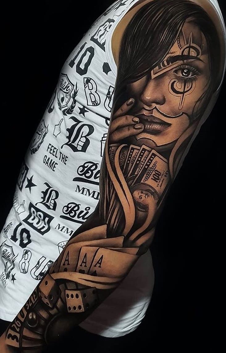 tatuagem colorida braço masculino