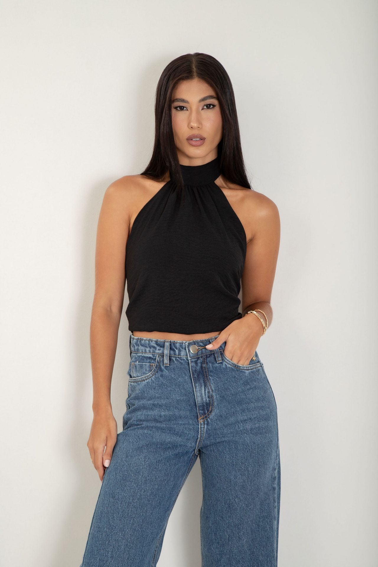 blusa costas nuas