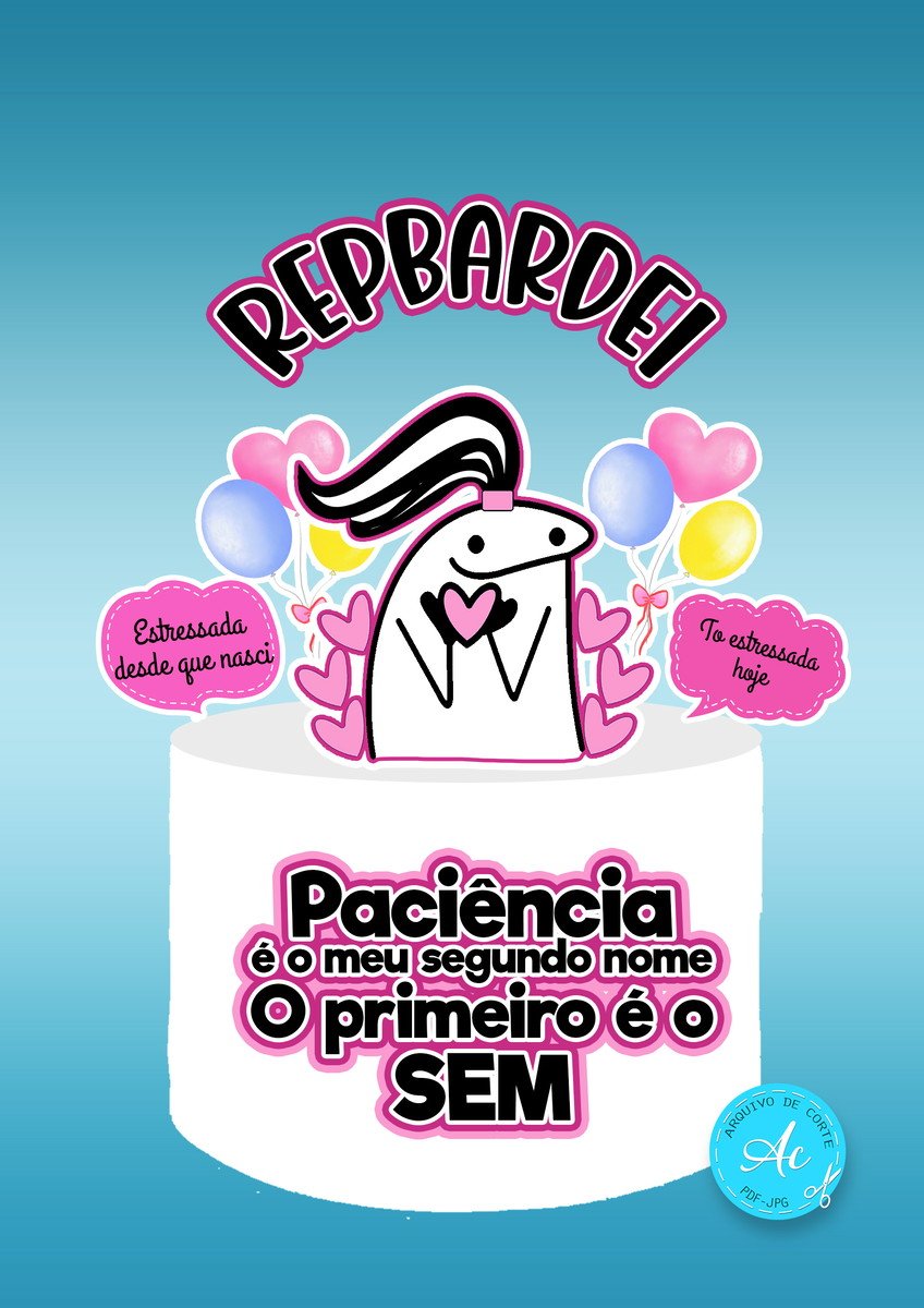 como fazer topo de bolo flork