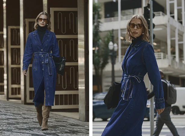 trench coat como vestido