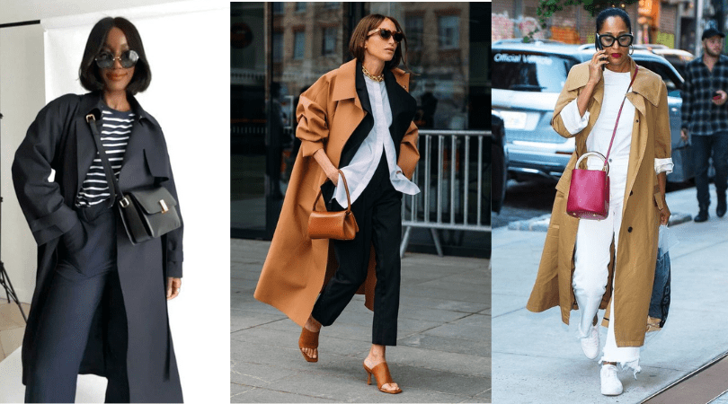 trench coat para noite