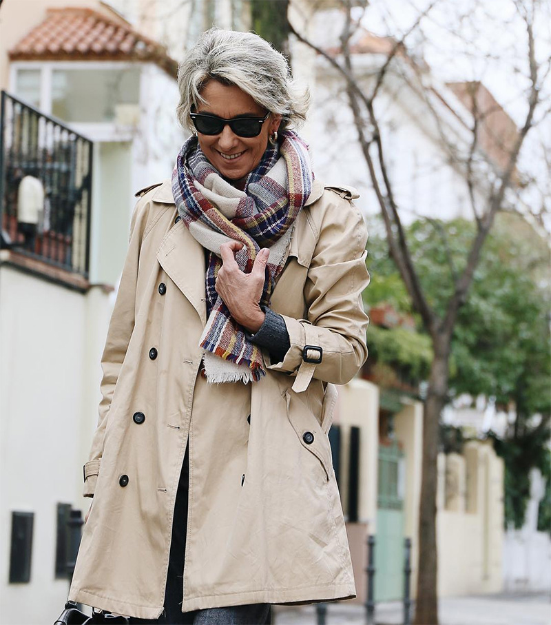 trench coat colorido