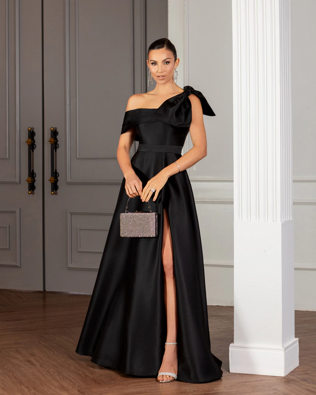 vestido longo preto madrinha