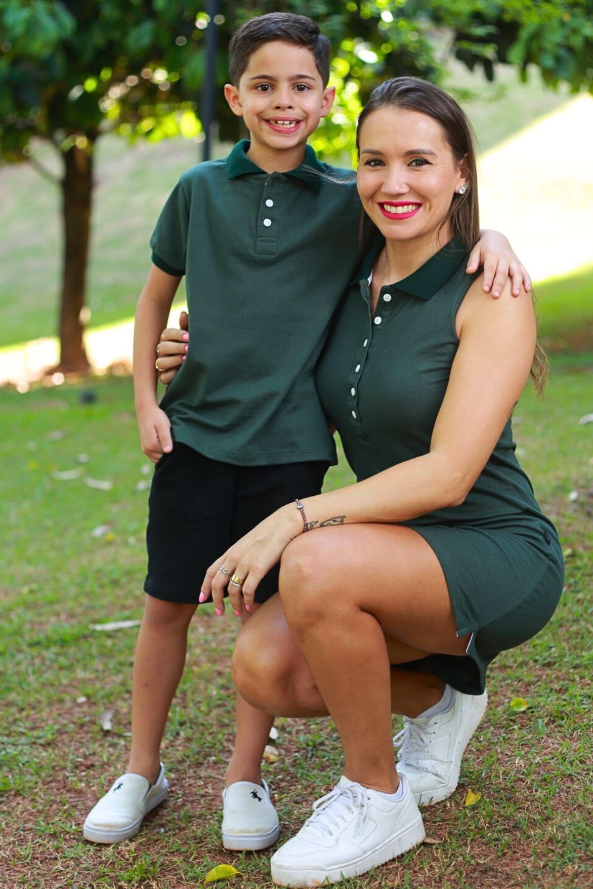 vestido verde militar
