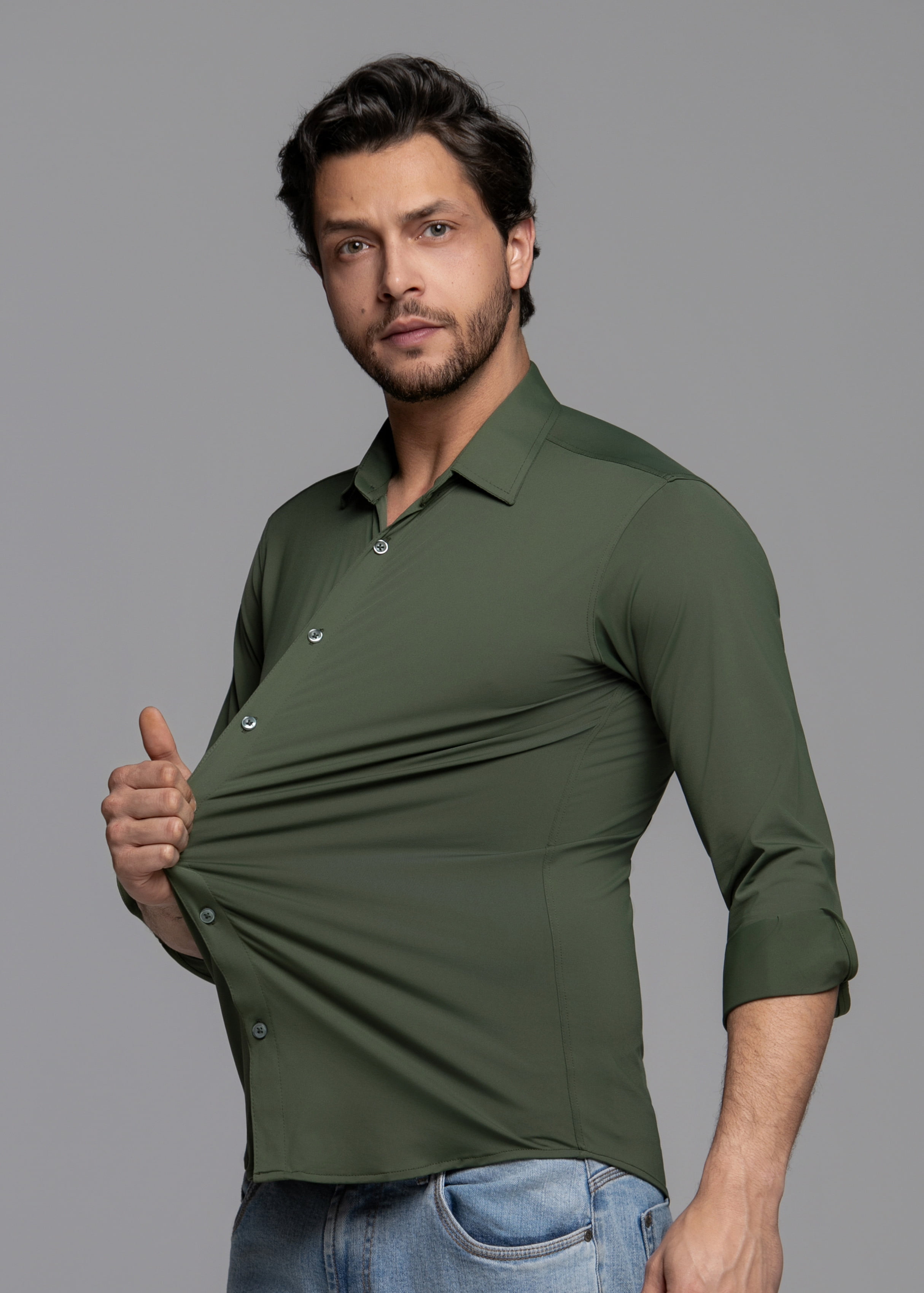 como usar vestido verde musgo
