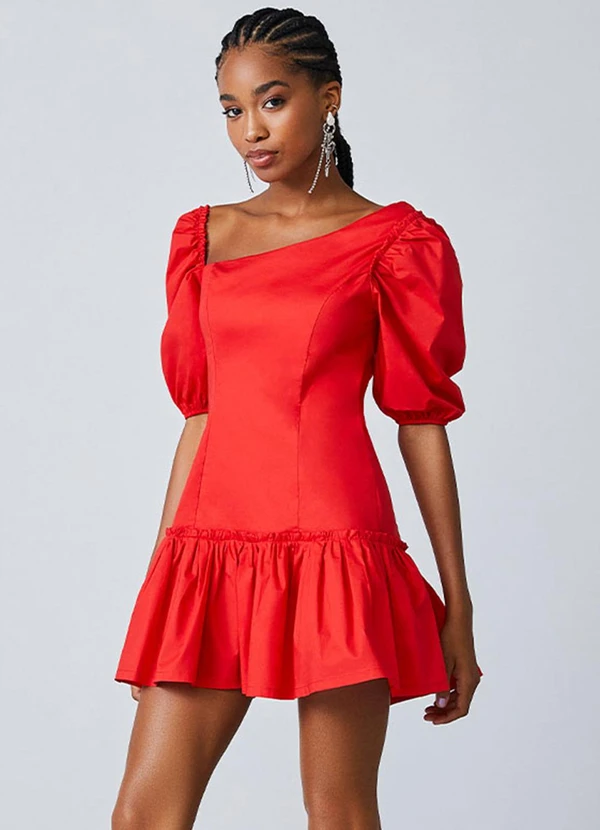 vestido vermelho curto para balada