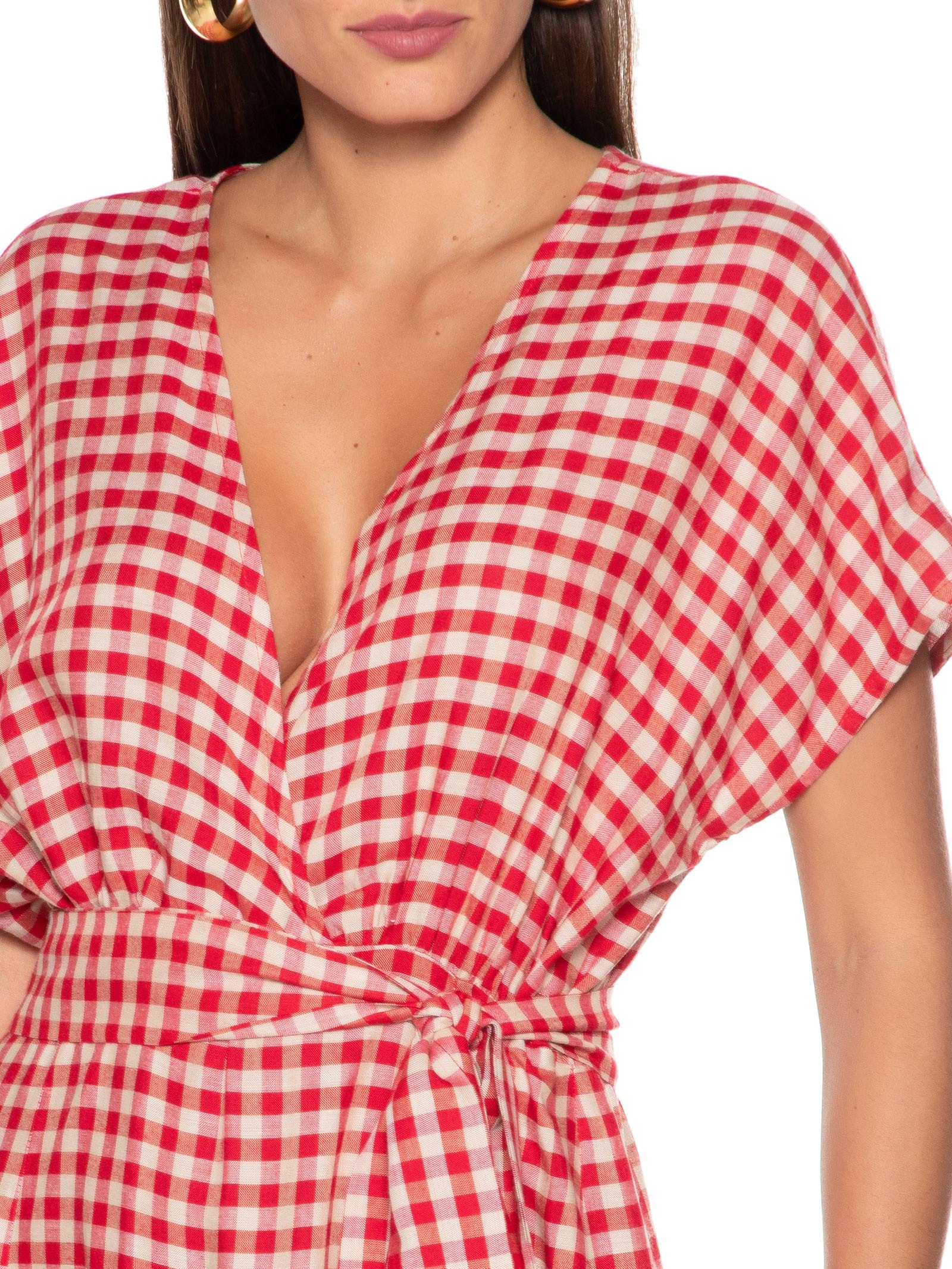 vestido xadrez vichy