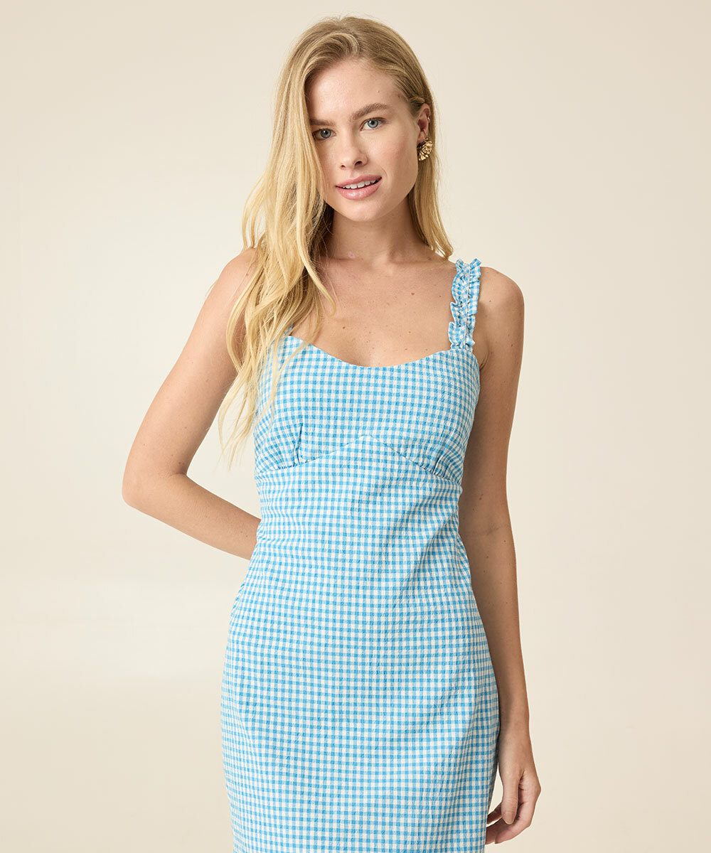 vestido vichy para festa