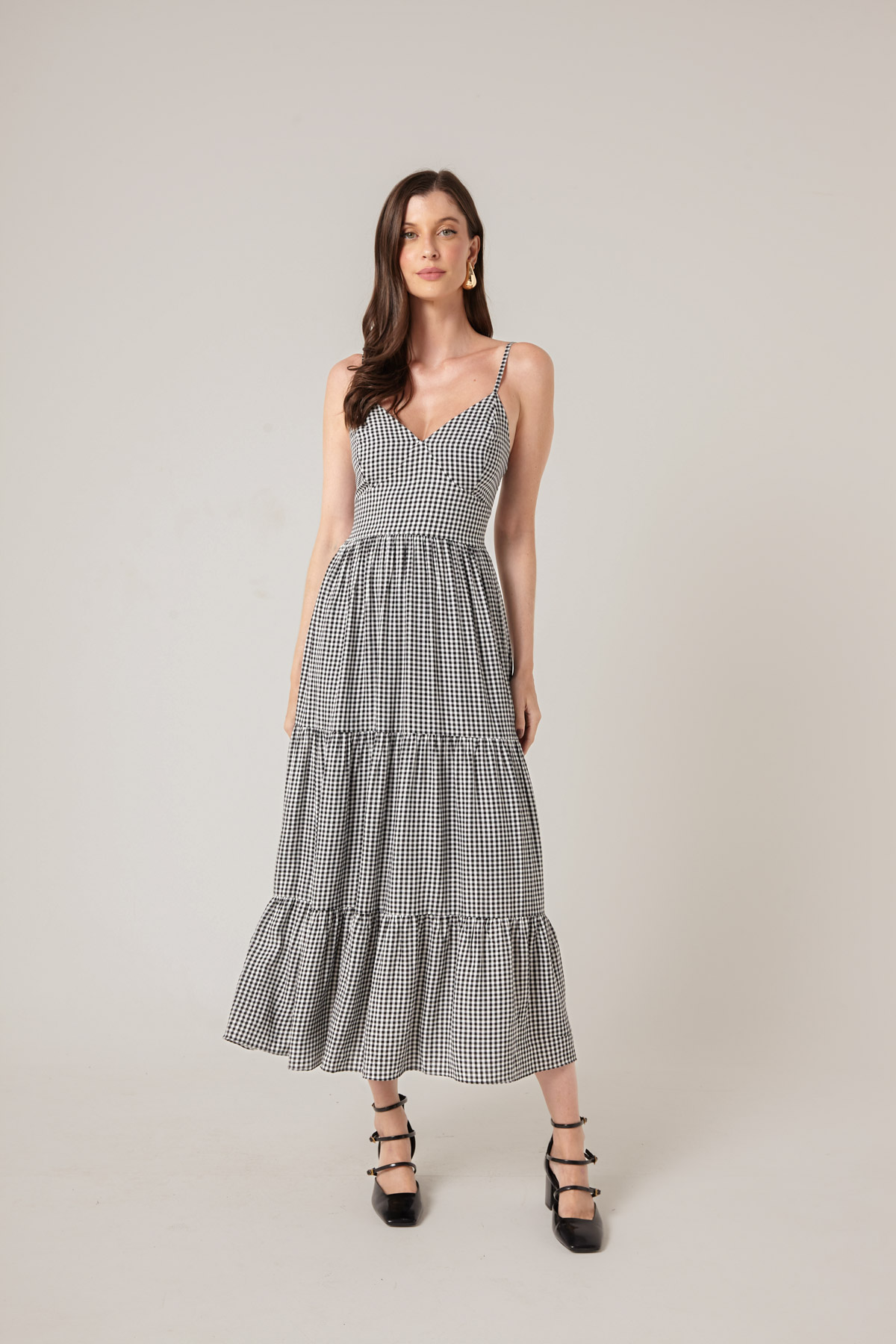 vestido vichy casual